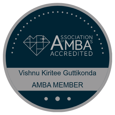 AMBA Accredited Member — Vishnu Kiritee Guttikonda